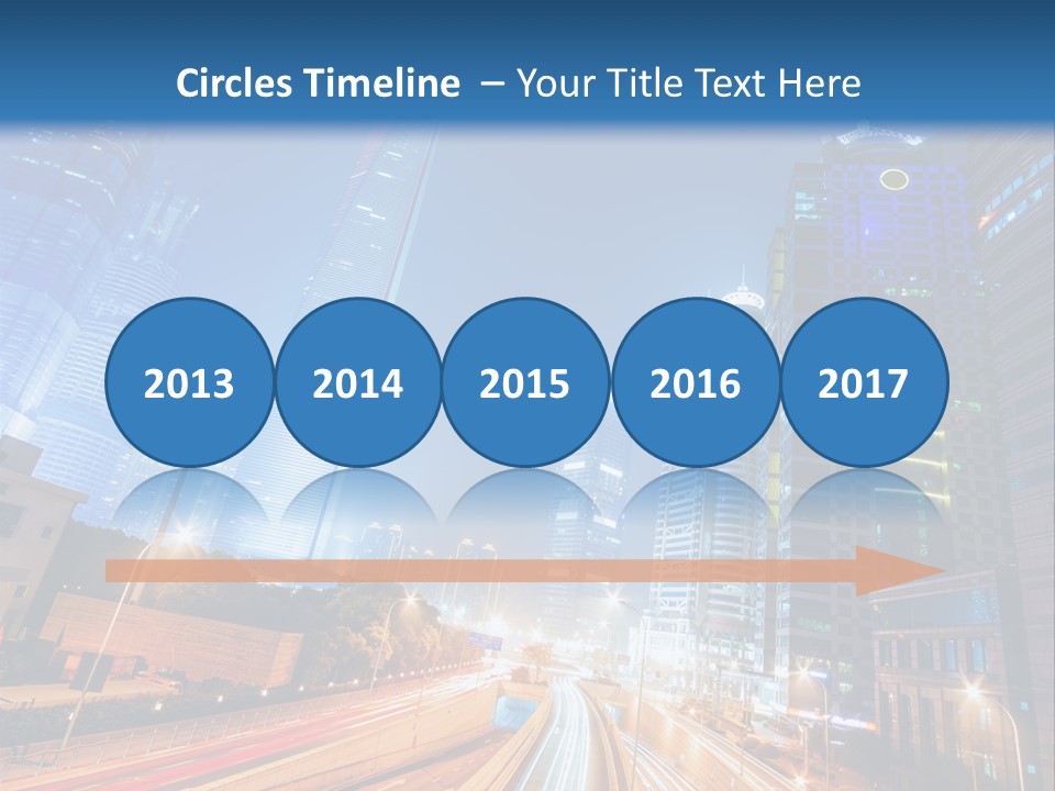 Highway City Trail PowerPoint Template