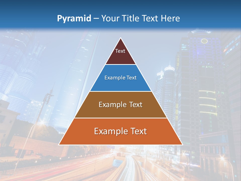 Highway City Trail PowerPoint Template