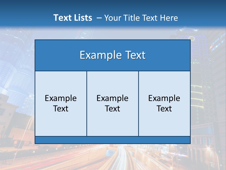 Highway City Trail PowerPoint Template