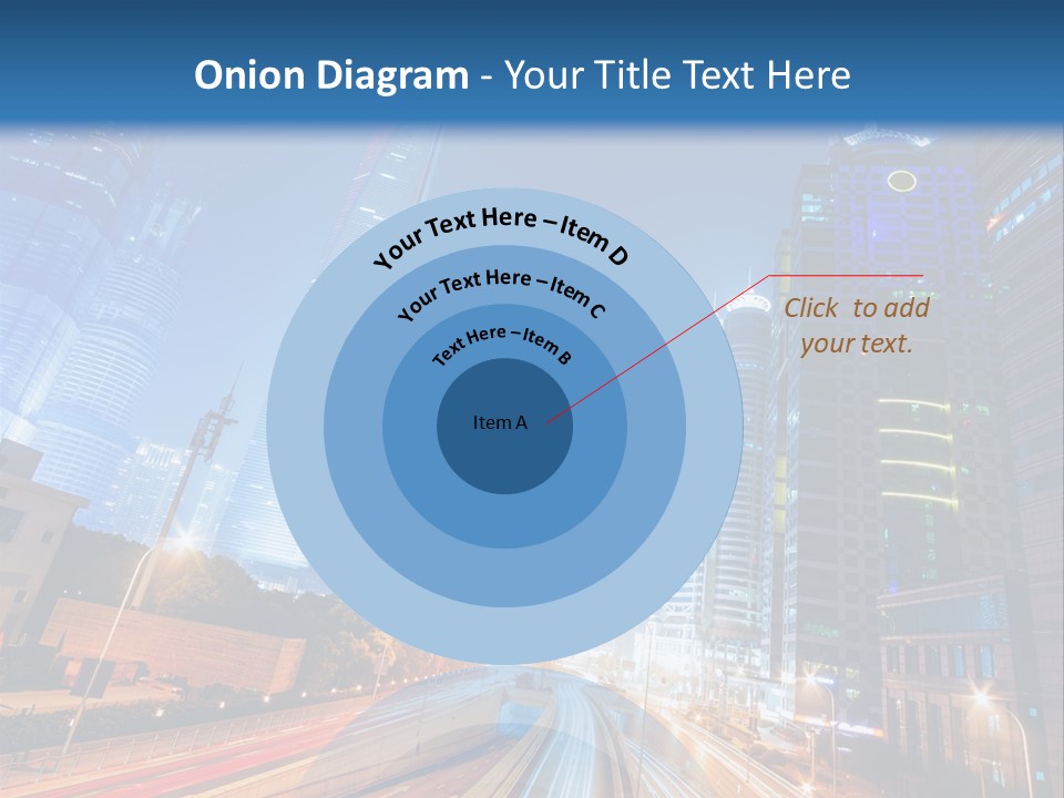 Highway City Trail PowerPoint Template