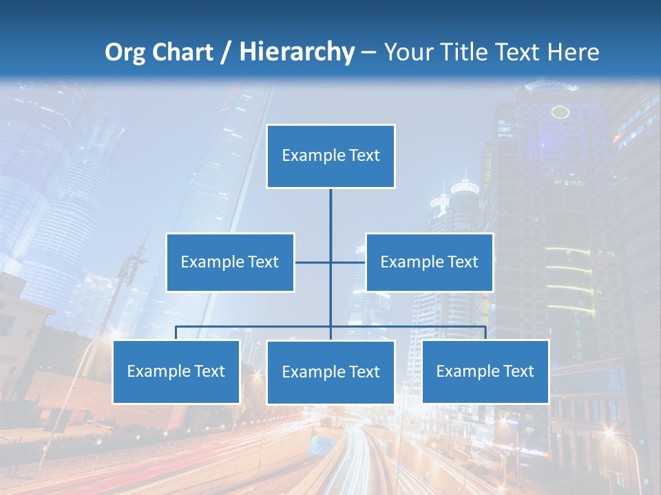 Highway City Trail PowerPoint Template