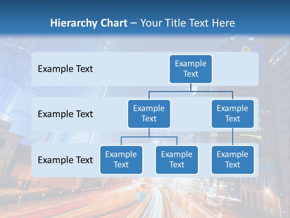 Highway City Trail PowerPoint Template