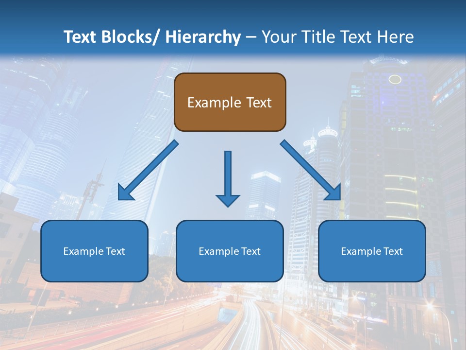 Highway City Trail PowerPoint Template