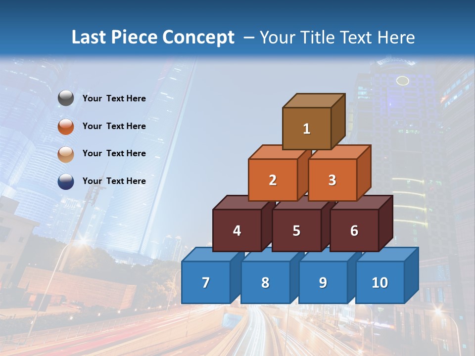 Highway City Trail PowerPoint Template