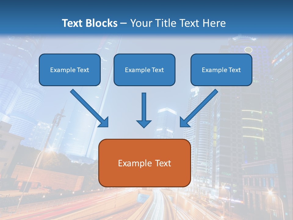 Highway City Trail PowerPoint Template