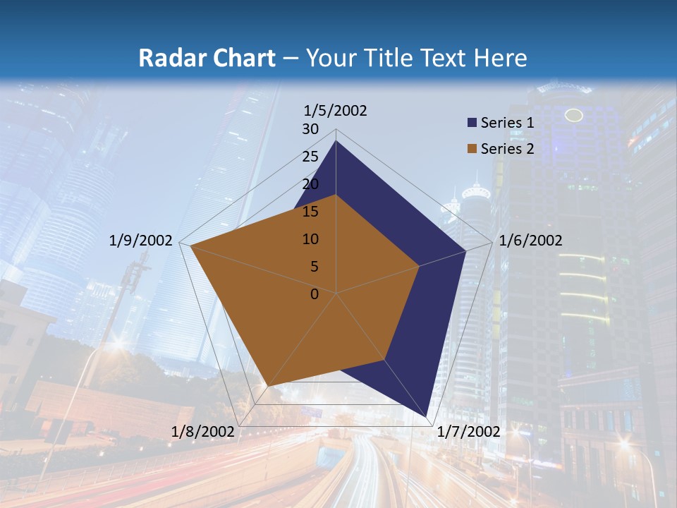 Highway City Trail PowerPoint Template