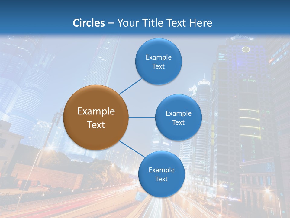 Highway City Trail PowerPoint Template