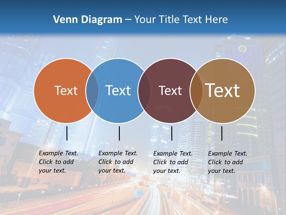Highway City Trail PowerPoint Template