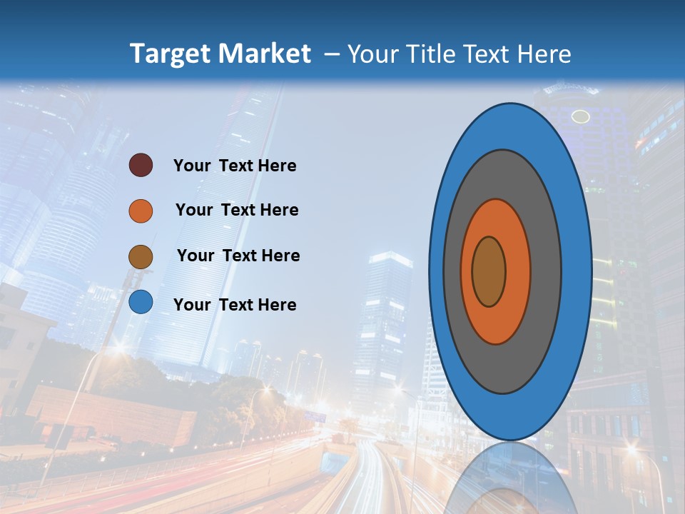 Highway City Trail PowerPoint Template