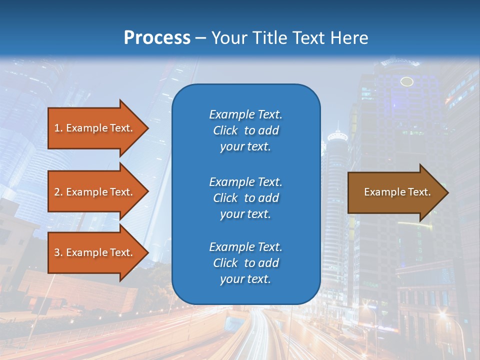 Highway City Trail PowerPoint Template