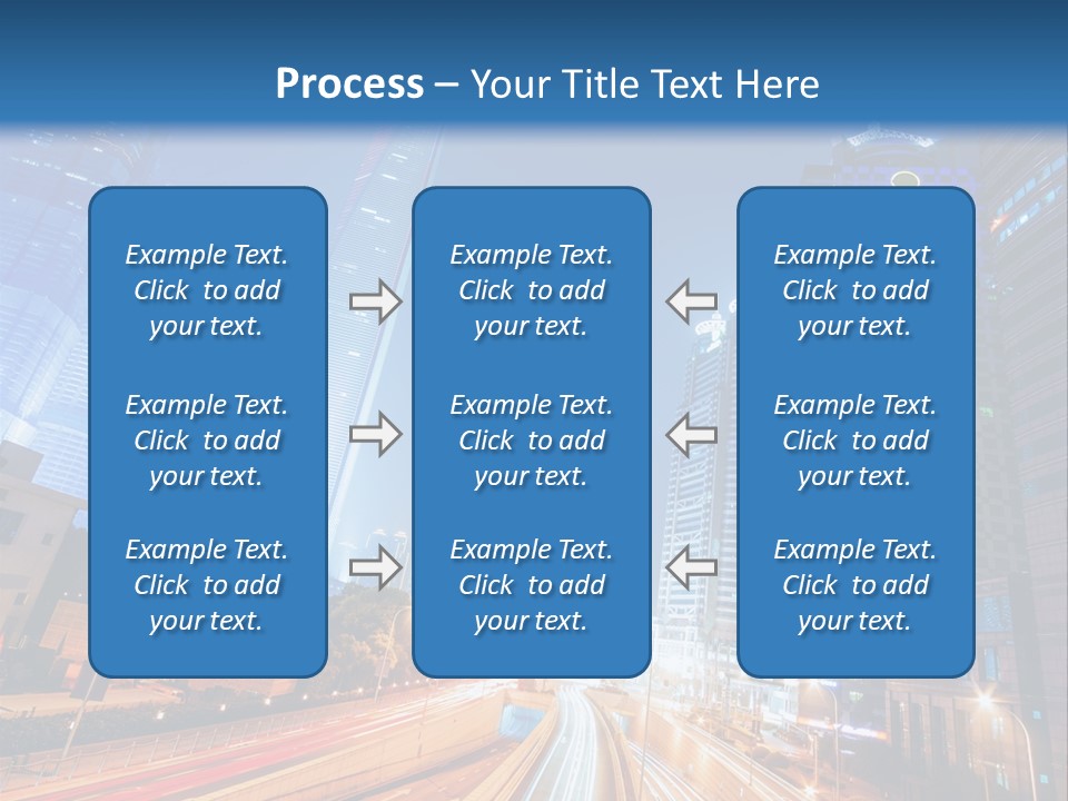 Highway City Trail PowerPoint Template