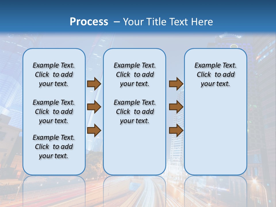 Highway City Trail PowerPoint Template