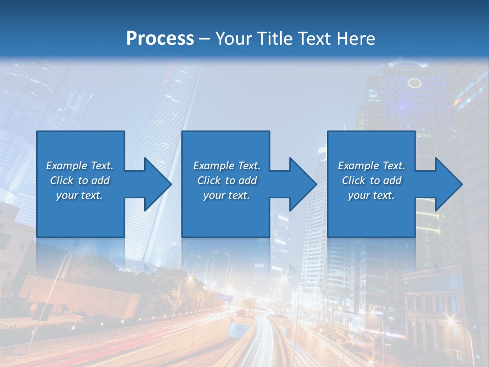 Highway City Trail PowerPoint Template