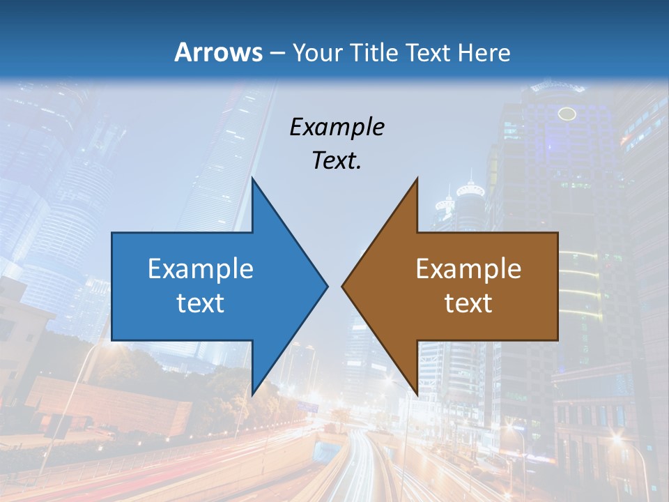 Highway City Trail PowerPoint Template