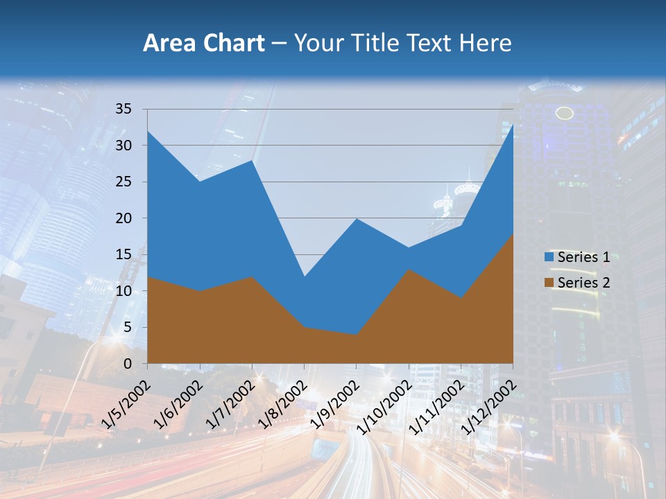 Highway City Trail PowerPoint Template