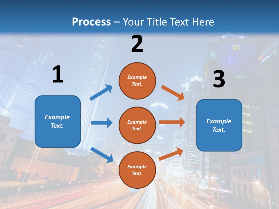 Highway City Trail PowerPoint Template