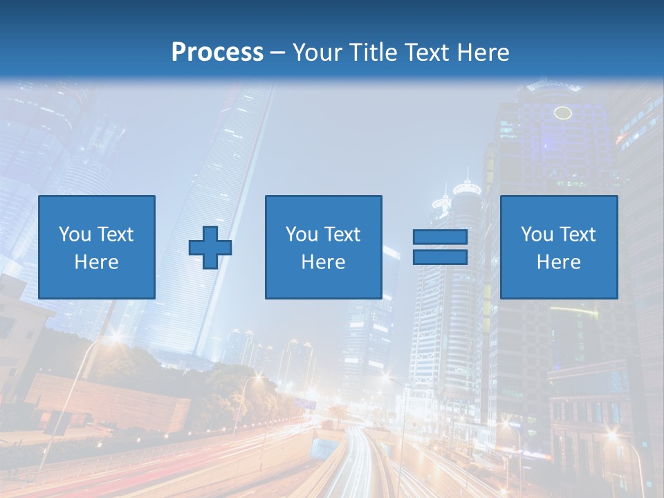 Highway City Trail PowerPoint Template