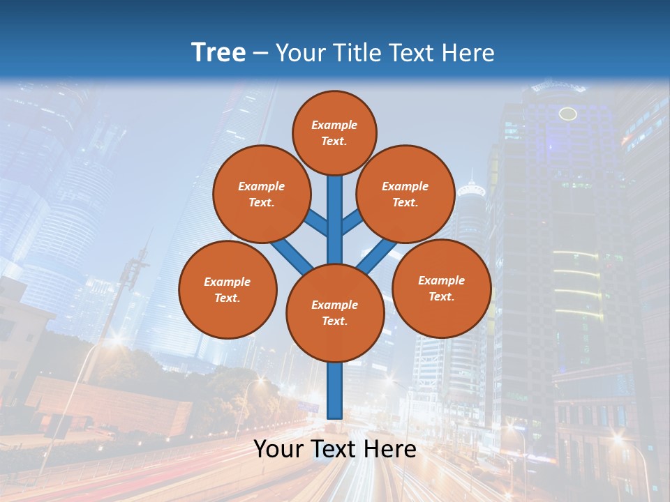 Highway City Trail PowerPoint Template