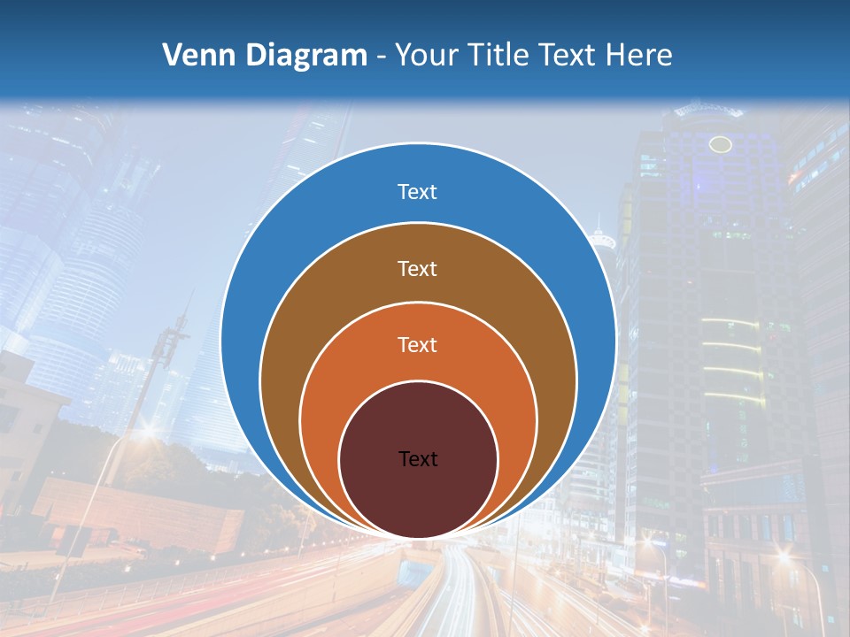 Highway City Trail PowerPoint Template