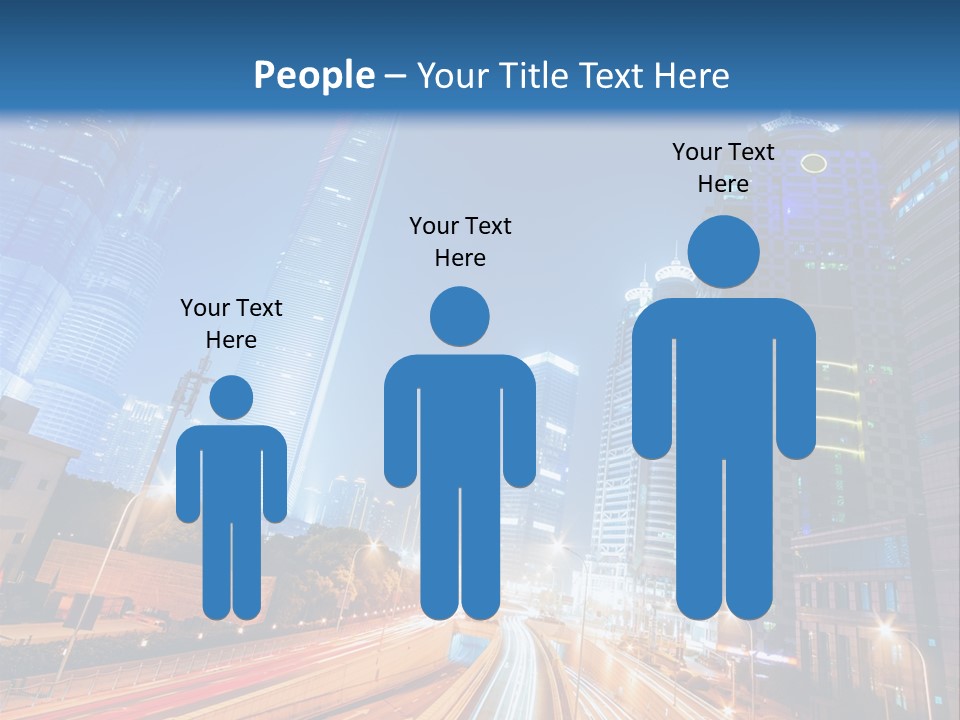 Highway City Trail PowerPoint Template