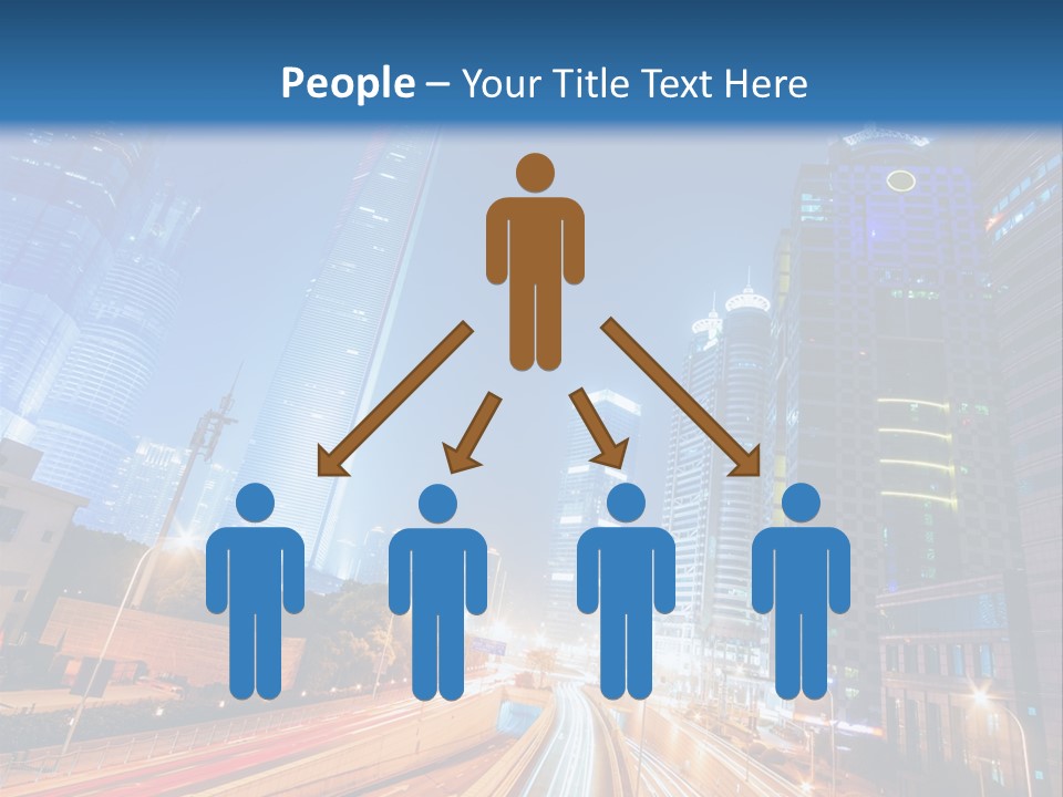 Highway City Trail PowerPoint Template