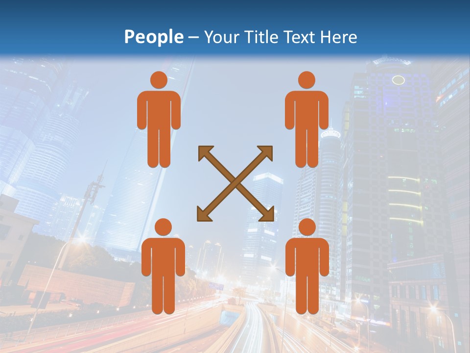 Highway City Trail PowerPoint Template