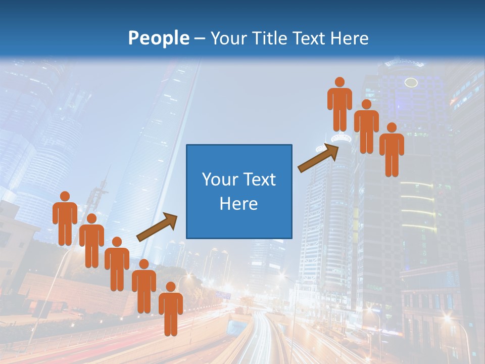 Highway City Trail PowerPoint Template