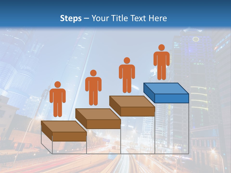 Highway City Trail PowerPoint Template