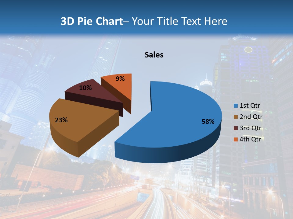 Highway City Trail PowerPoint Template