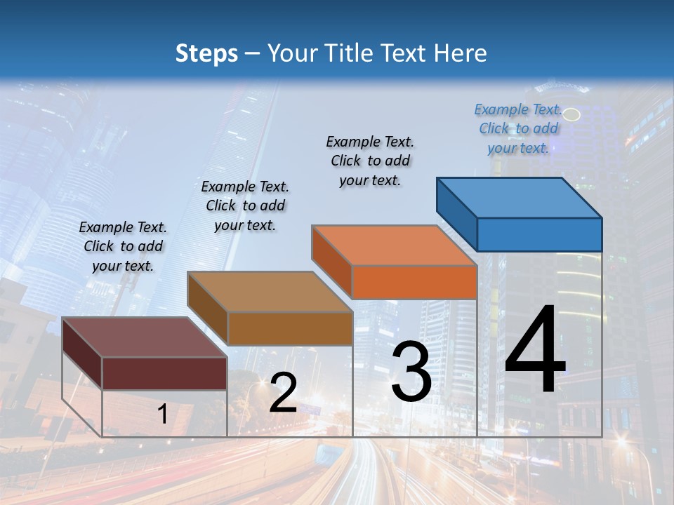 Highway City Trail PowerPoint Template