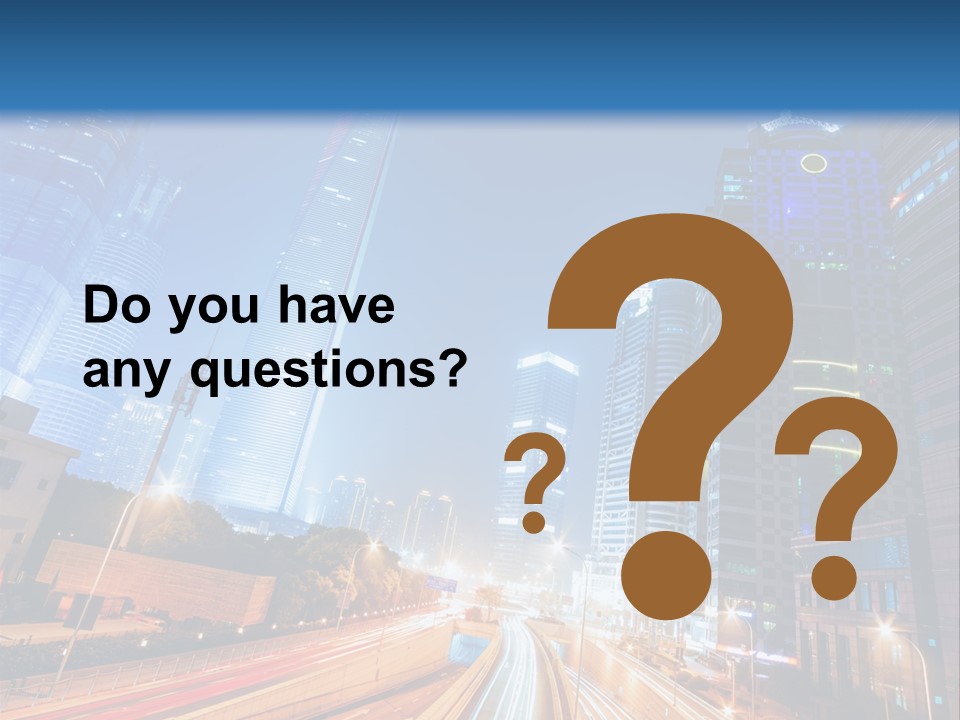 Highway City Trail PowerPoint Template