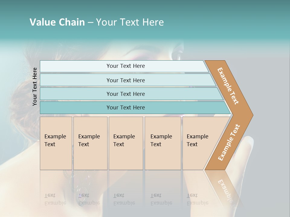 Eye Portrait Violet PowerPoint Template