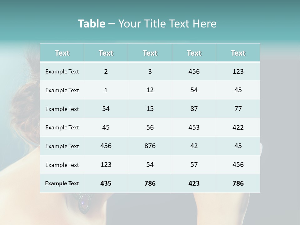 Eye Portrait Violet PowerPoint Template