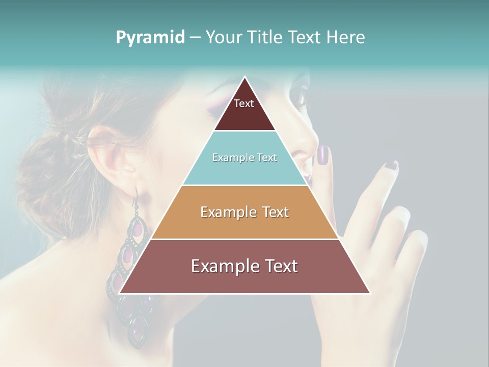 Eye Portrait Violet PowerPoint Template