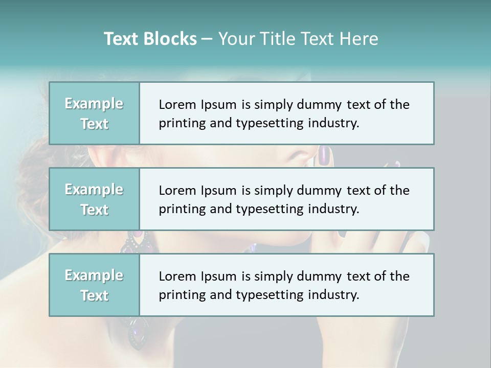Eye Portrait Violet PowerPoint Template