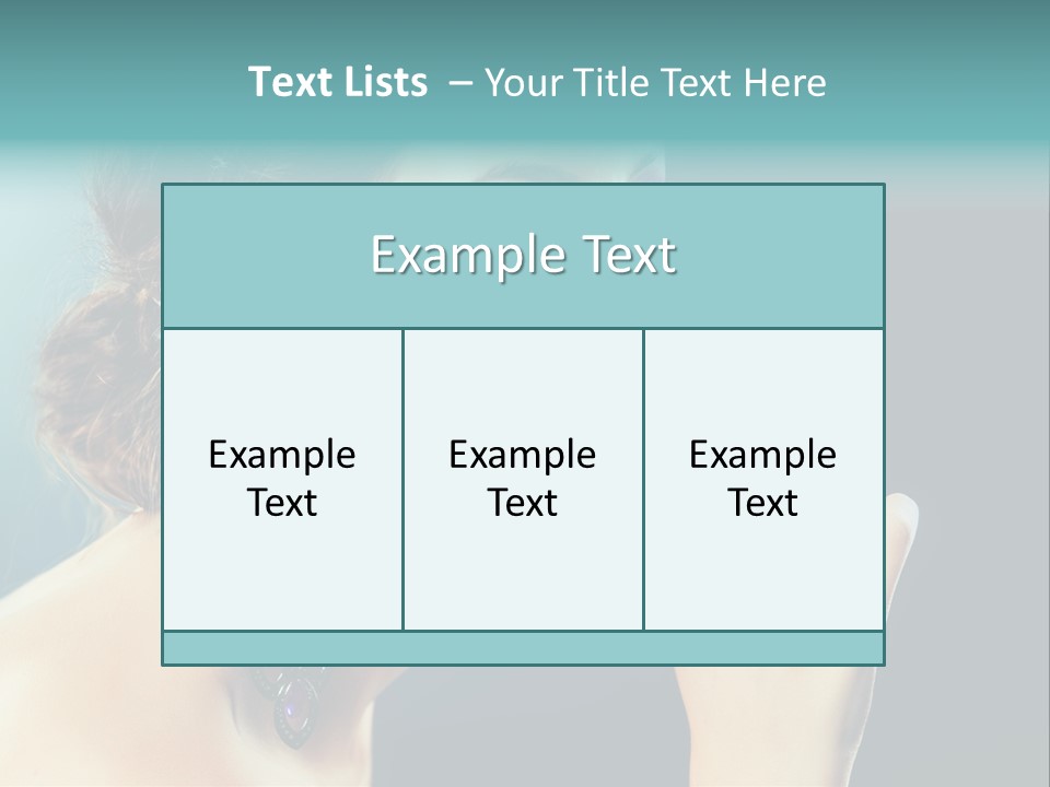 Eye Portrait Violet PowerPoint Template