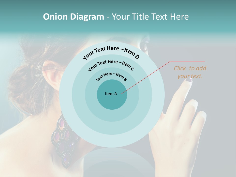 Eye Portrait Violet PowerPoint Template