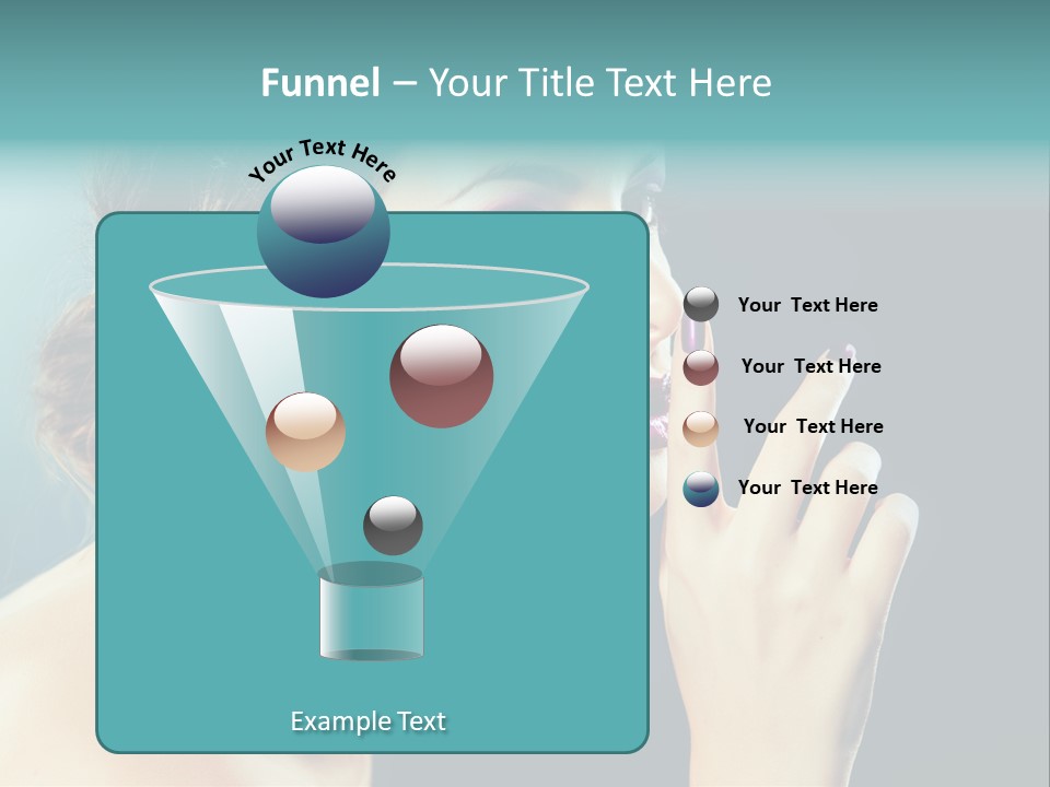 Eye Portrait Violet PowerPoint Template