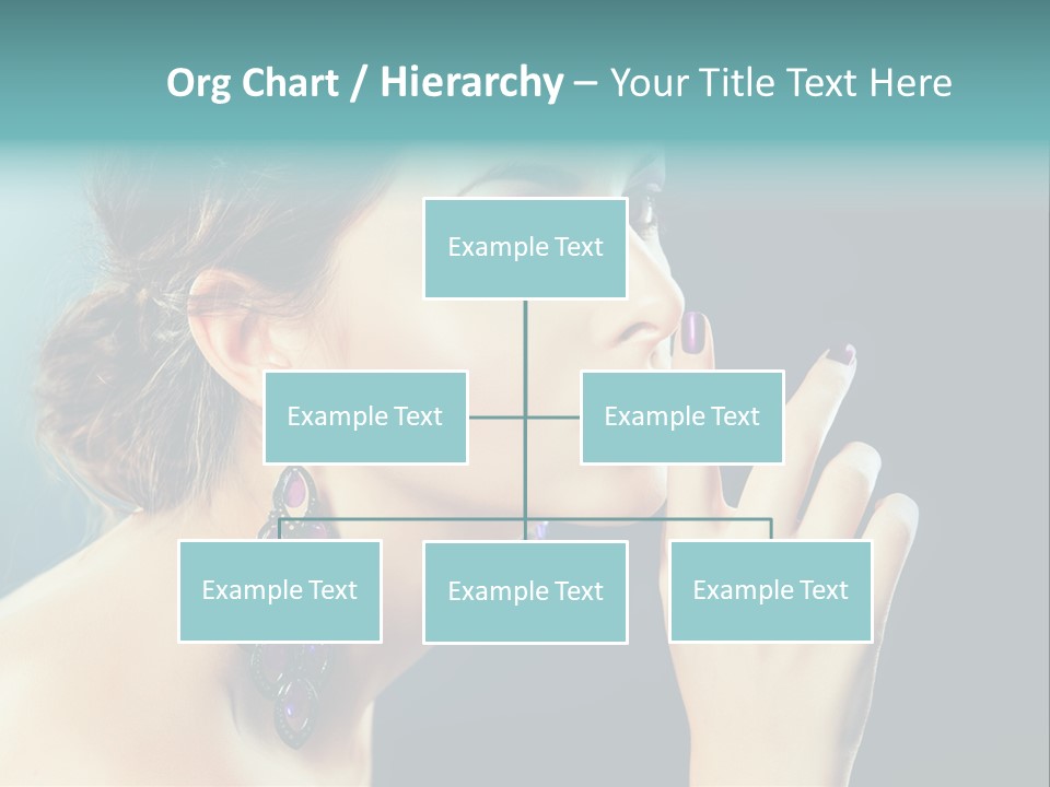 Eye Portrait Violet PowerPoint Template