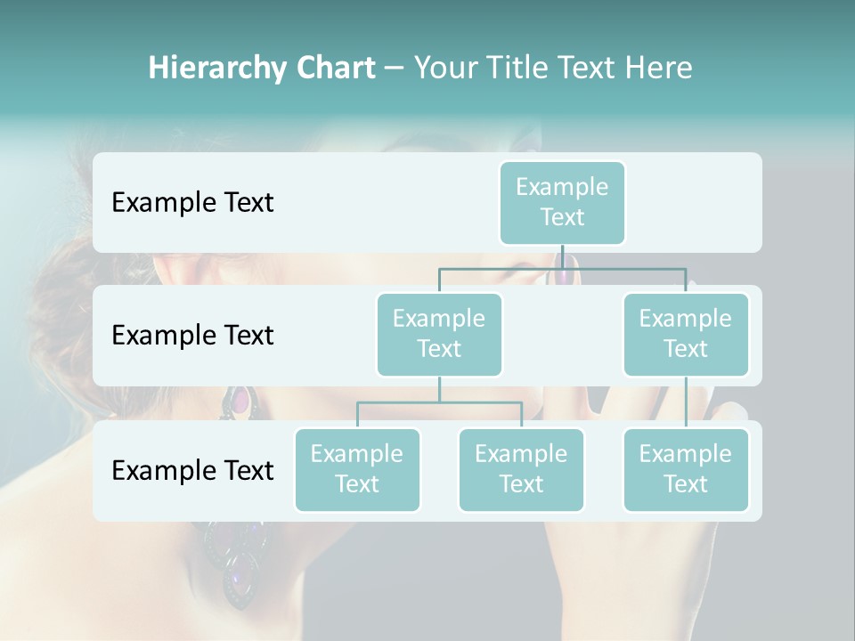 Eye Portrait Violet PowerPoint Template