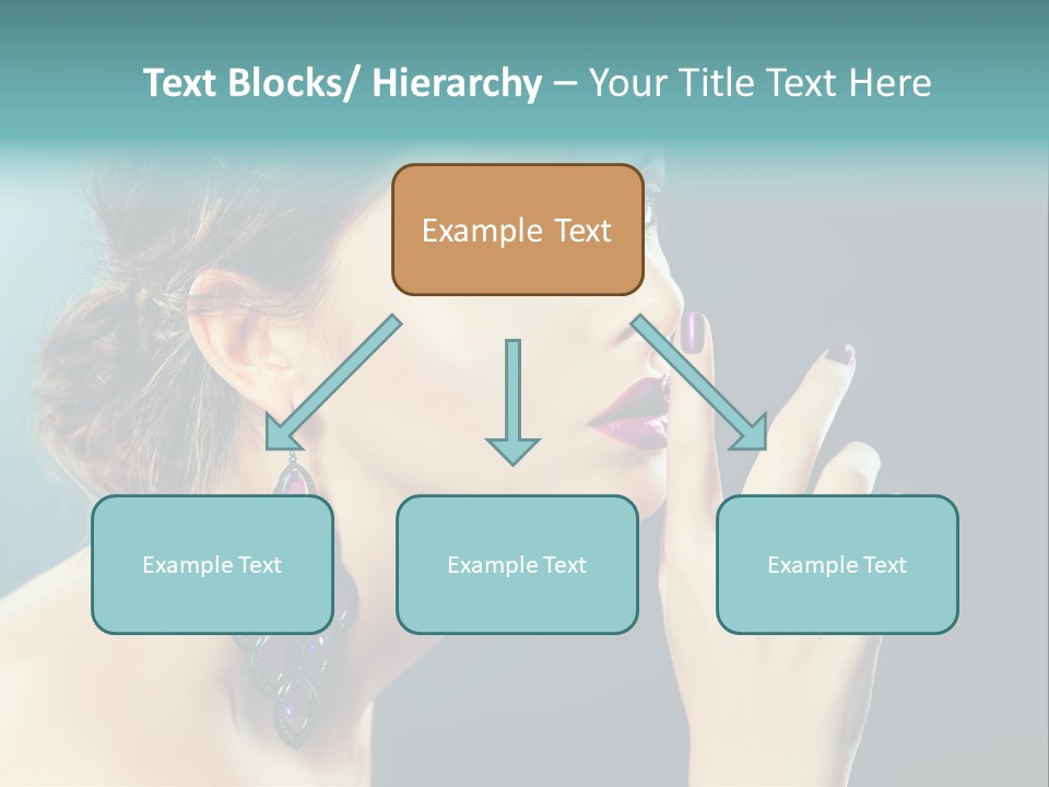 Eye Portrait Violet PowerPoint Template