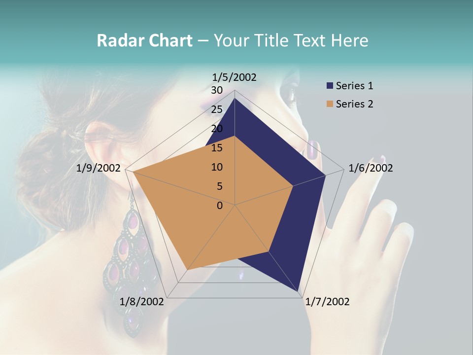 Eye Portrait Violet PowerPoint Template