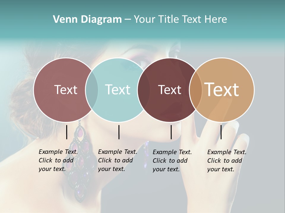 Eye Portrait Violet PowerPoint Template