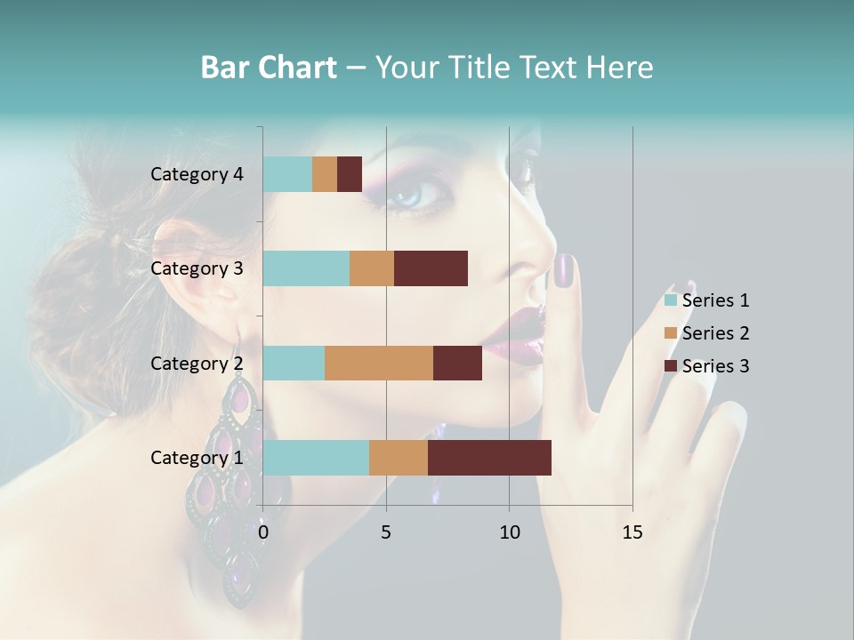 Eye Portrait Violet PowerPoint Template