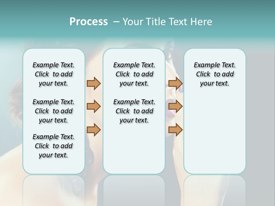 Eye Portrait Violet PowerPoint Template