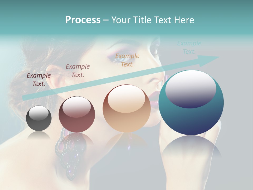 Eye Portrait Violet PowerPoint Template