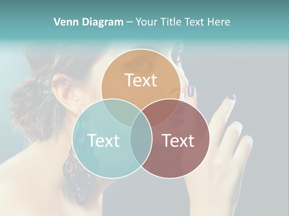 Eye Portrait Violet PowerPoint Template