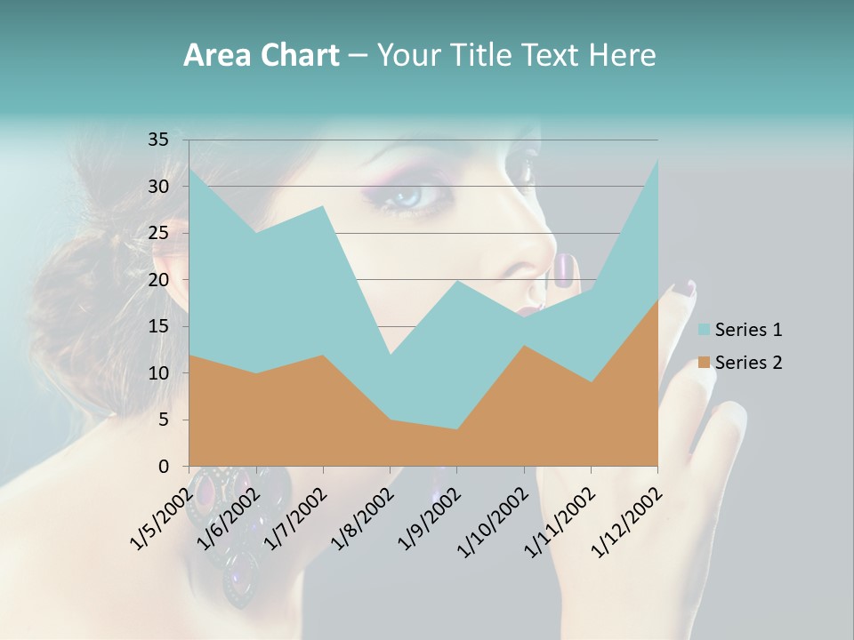 Eye Portrait Violet PowerPoint Template