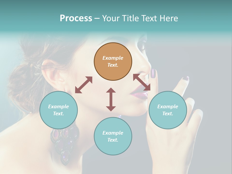 Eye Portrait Violet PowerPoint Template