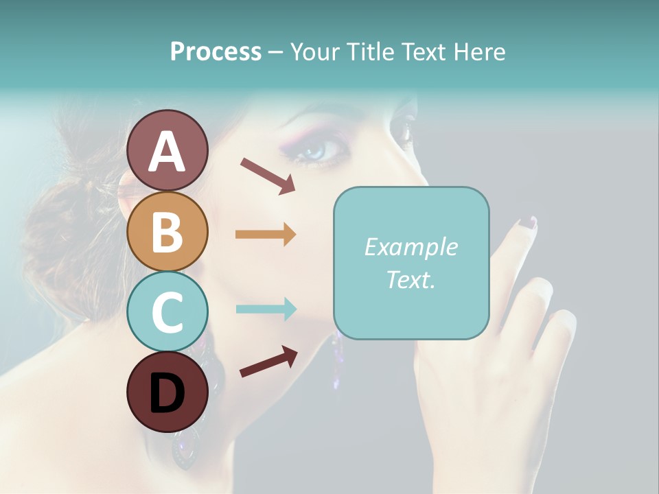 Eye Portrait Violet PowerPoint Template